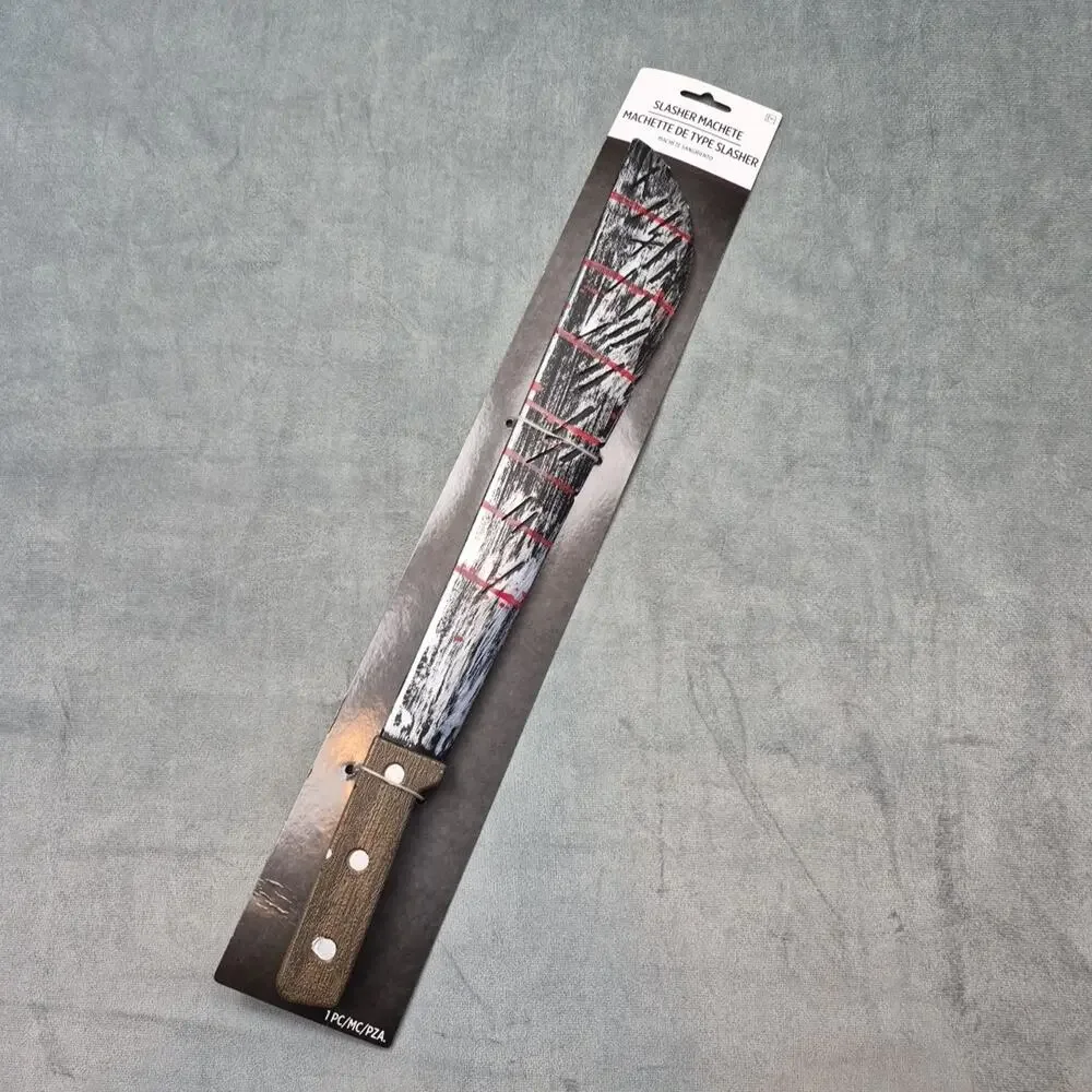 Amscan Slasher Machete Bloody Horror Adult Halloween Costume Weapon Prop - Picture 1 of 6